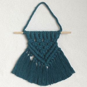🦚Handmade Peacock Green Macrame Wall Hanging🦚